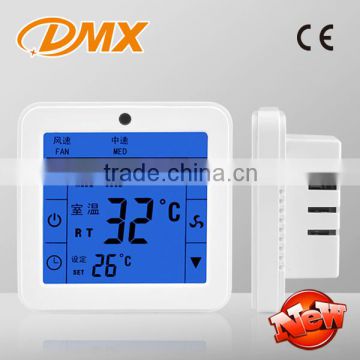 Room Programmable Thermostat Touch Screen In LCD Digital