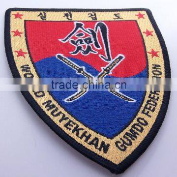 Chinese factory bulk embroidery patch for fashion dress