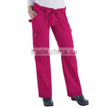 customized hospital uniform medical scrubs high quality nursing scrubs pants medical scrub cargo pants with pockets