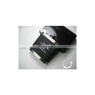 2013 new kind leather covered hip flask with logo