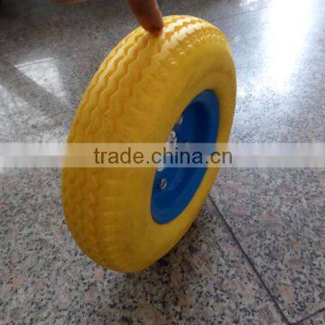 2.80/2.50-4PU foam wheel,flat free wheel,polyurethane wheel