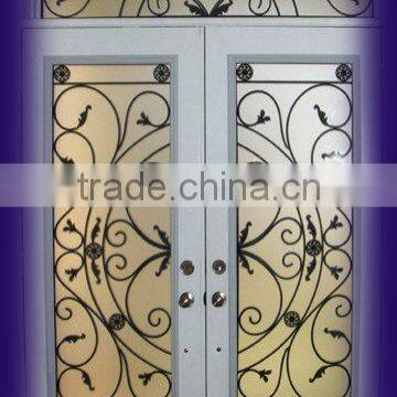 Wrought Iron GLASS DOOR in Luxurious Designs