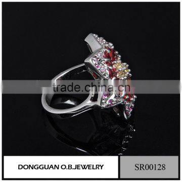 New Arrival Rings Jewelry /Colorful Flower Ring For Women/Stainless Steel Ring Design photo-5