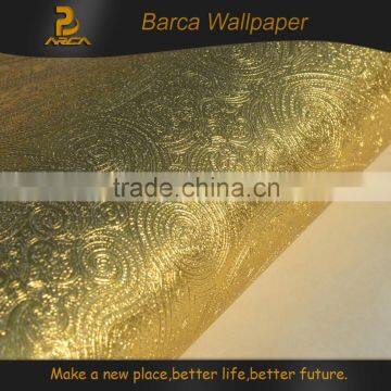 3d gold soundproof cheap wallpaper