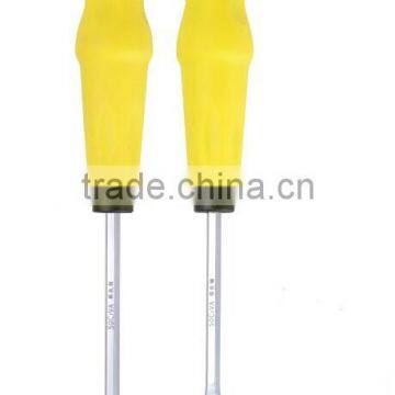 Cheap CRV screwdriver with chrome plated/ flat head ,cross head, torx head screwdriver