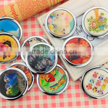 souvenir makeup metal pocket mirror