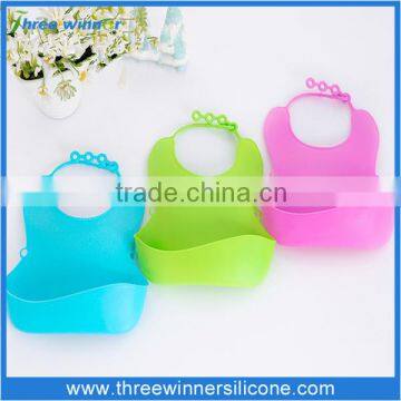 Food grade promotion silicone bib custom wholesale baby bib