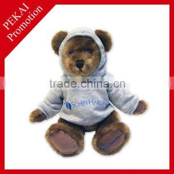 2014 promotional gift plush brown bear