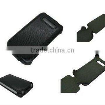 Hot Pressing PU Flip Leather Case for BlackBerry 9700