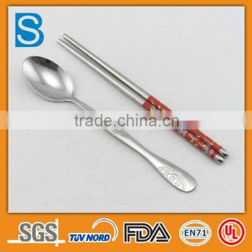 Stainless steel wedding chopsticks spoon