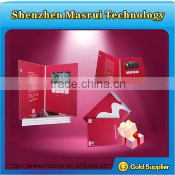 2014 Chinese Wholesale Customized Printing 5.0" Musical Cards with Sexy Video