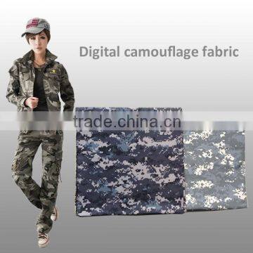 Digital camouflage fabric T/C 65/35 21s*21s 108*58 military uniform fabric