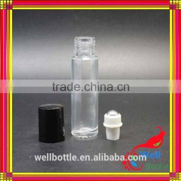 clear glass essential oil roller ball bottles with 10ml glass roll on bottles