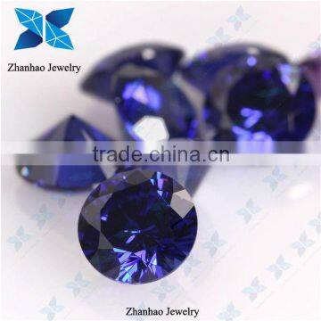 cz stone tanzanite round zircon