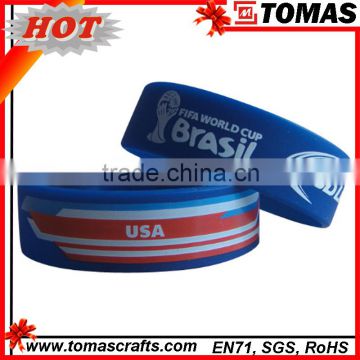 Factory direct supply fashion silicone wristband /silicone bracelet