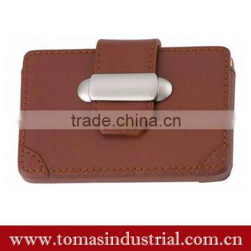 Guangzhou popular and wholesale leather business card box