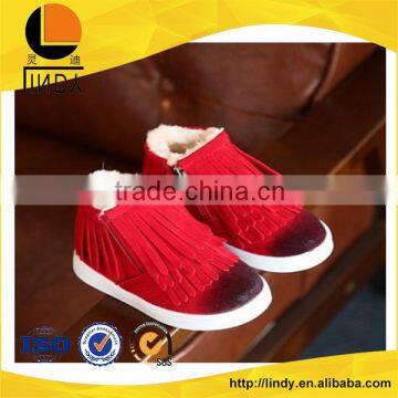 Nice look fur boot leather snow boot