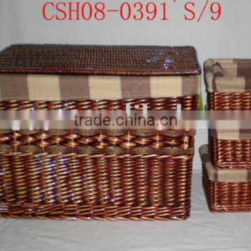 set of 9 , storage basket