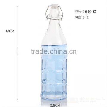 Glasslucky high quality glass water bottle for kitchen