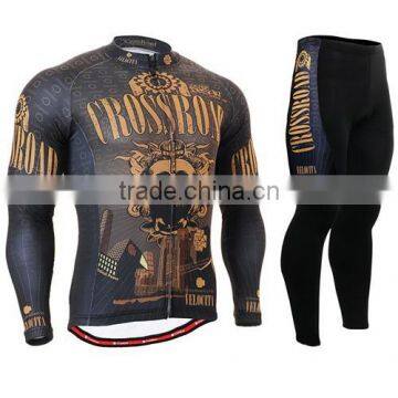 new design wholesale China long sleeve skeleton cycling clothing custom unique cycling Jersey