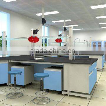 ChemBench Reserch Institute Laboratory Steel Central Bench w/ Fume Extraction, 1800lbs Capacity 48-60'' Depth x 30-36'' Height photo-4