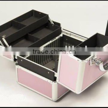 Aluminum beauty box vanity case salon nail tech makeup storage