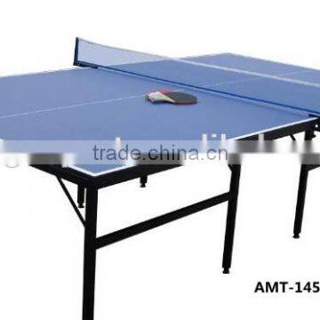 Single fold tennis table/ping pong table,indoor MDF tennis table with accessory free,OEM/ODM Economical tennis table