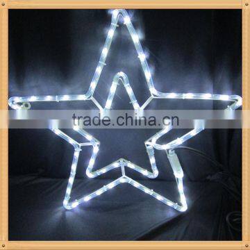 110V/220V voltage hot sale Christmas decorative rope lights star shaped led rope light