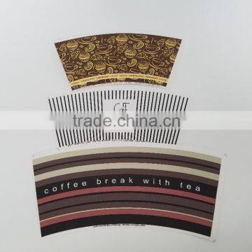 Hangzhou Lvyang/GoBest 12oz/16oz/20oz Paper Board Printed Reusable Coffee Cups Sleeves