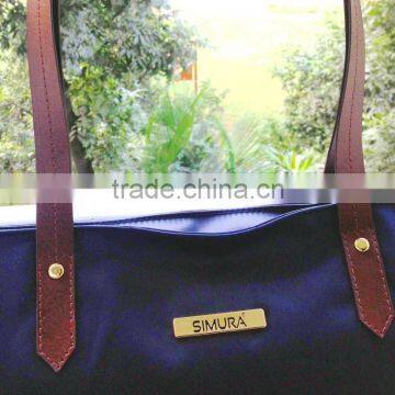 Genuine Leather Handle Ladies Hand Bag