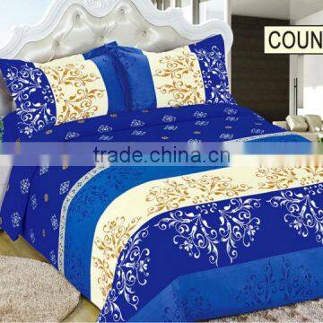 100% polyester brushed printed dyed bed sheet fabric