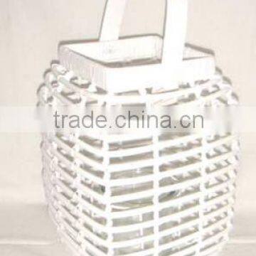 willow lantern,with the handle,the white color