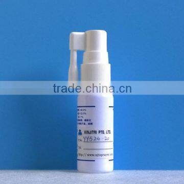 20ml PET Oral Spray Bottle with Silk Screen Printing Surface