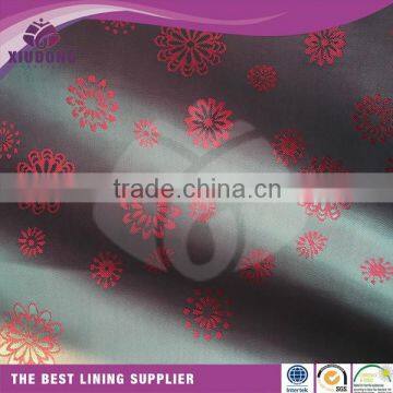 TR fabric for suit lining/polyester viscose jacquard fabric for jacket lining