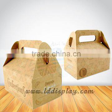 Custom cardboard box with handle