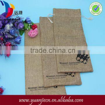 Fashion promotional lamination jute shopping bag