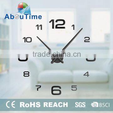 3d diy wall clock office decorations models quartz wall clock movement