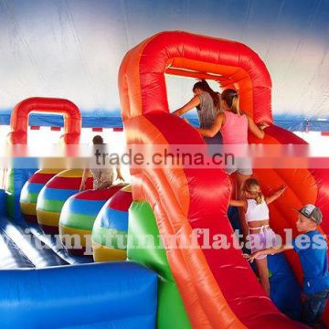 In Stock!!! inflatable ball obstacle course for sale adults and kids Inflatable wipeout ball challenge