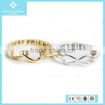 2015 New Best Friends Value 925 Sterling Silver Diamond Ring with Infinity Symbol