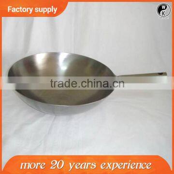 Best selling new one handle wok , Chinese Non-stick coating carbon steel wok