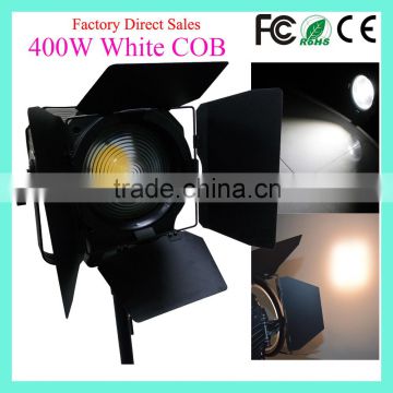 High Quality DMX Dimming Zoom CRI Ra 95 3200K Warm White 400W LED Studio Light Fresnel Spotlight For Video