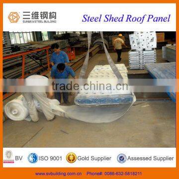 Galvanized steel sheet for shed roof