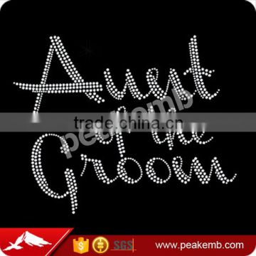 Aunt of The Groom Rhinestone templates for rhinestone tshirts Wholesale