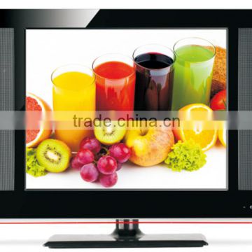 New Solar TV Small Size TV 15 inch 12C DC LED TV Built-in Two Side Loud Speaker