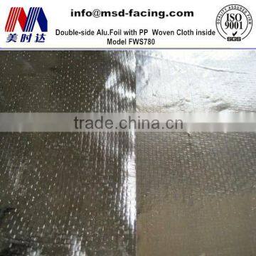 reflective aluminum foil PE woven roofing materials