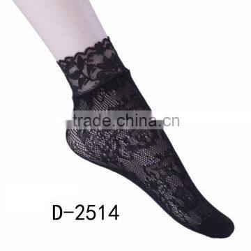 Factory Supply Ladies Fashion Nylon Fishnet Anklet Socks