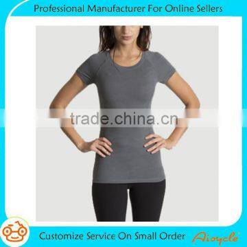 Wholesale custom cheap sports plain t-shirt for women