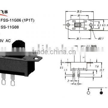 Slide Switch FSS-11G06 FSS-11G08