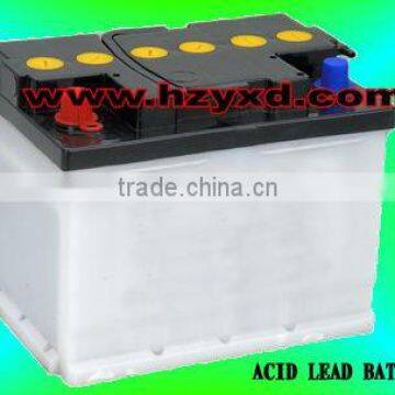 Dry Charged rechargeable oem 12 volt 55 AH car battery factory