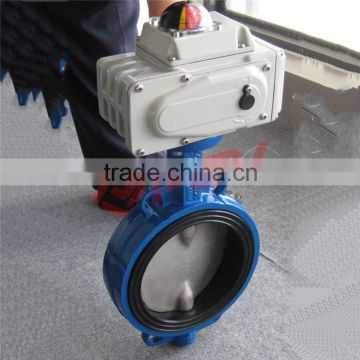 ss410 soft seal butterfly valve with electric actuator